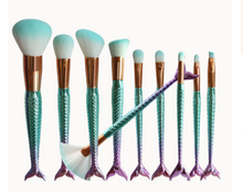Load image into Gallery viewer, Mermaid Shaped Makeup Brushes - Offical Phoera Store