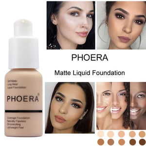 PHOERA Foundation - Soft Matte Long Wear Liquid Foundation - Offical Phoera Store