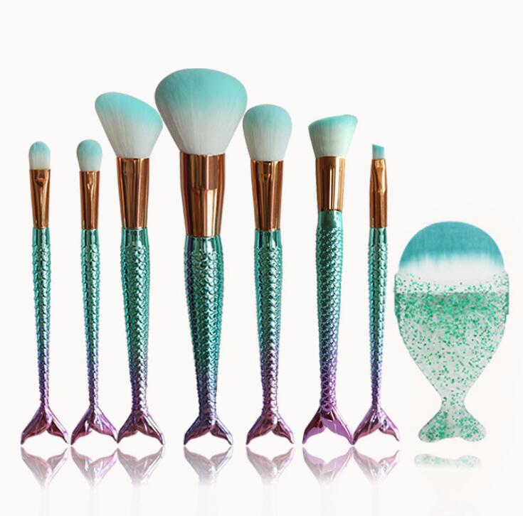 Mermaid Shaped Makeup Brushes - Offical Phoera Store