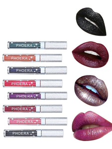 PHOERA™ Glitter Liquid Lipstick (Matte and Gloss)